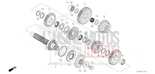 BOITE DE VITESSES (ARBRE INTERMEDIAIRE) CB500FAR de 2024